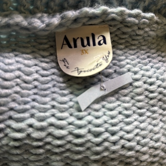Arula Blue Daisy plus size 3X Cardigan NWT - Picture 7 of 9